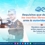 Requisitos que deben cumplir los escritos libres presentados ante la autoridad aduanera