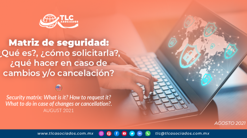 Matriz de seguridad: ¿Qué es?, ¿Cómo solicitarla?, ¿Qué hacer en caso de cambios y/o cancelación?