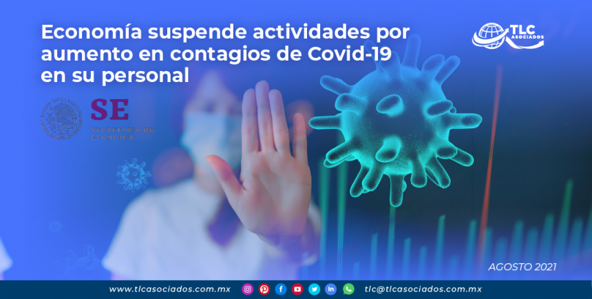 Economía suspende actividades por aumento en contagios de Covid-19 en su personal