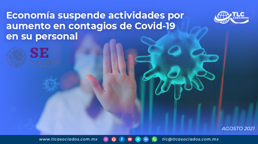 Economía suspende actividades por aumento en contagios de Covid-19 en su personal