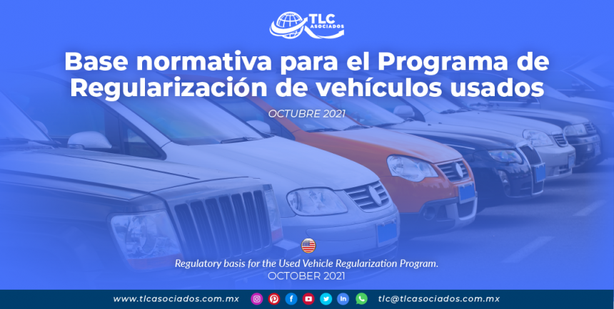 Base normativa para el Programa de Regularización de vehículos usados