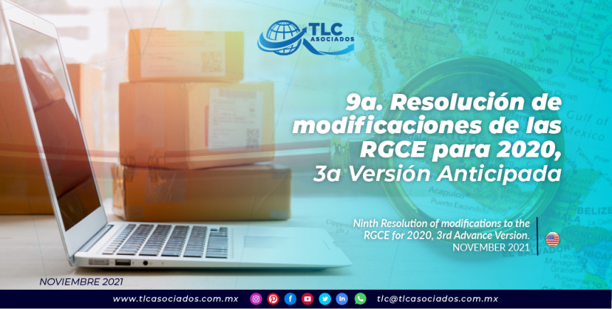 9a. Resolución de modificaciones de las RGCE para 2020, 3a Versión Anticipada