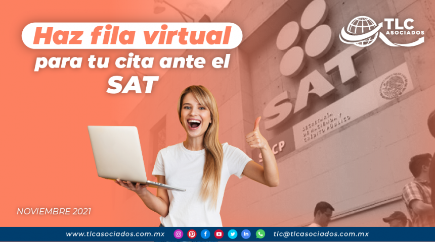 Haz fila virtual para tu cita ante el SAT