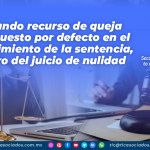 Segundo recurso de queja interpuesto por defecto en el cumplimiento de la sentencia, dentro del juicio de nulidad