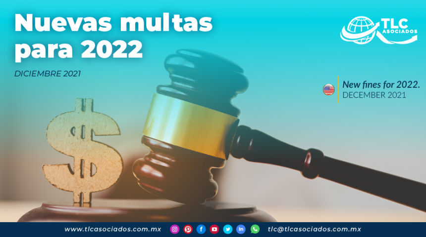 Nuevas multas para 2022