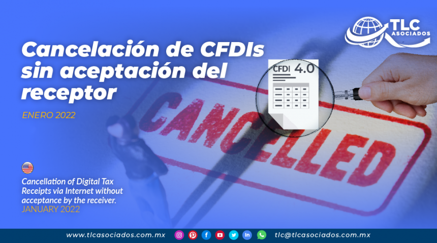 Cancelación de CFDIS sin aceptación del receptor