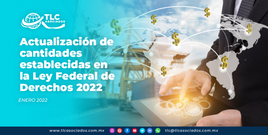 Actualización de cantidades establecidas en la Ley Federal de Derechos 2022