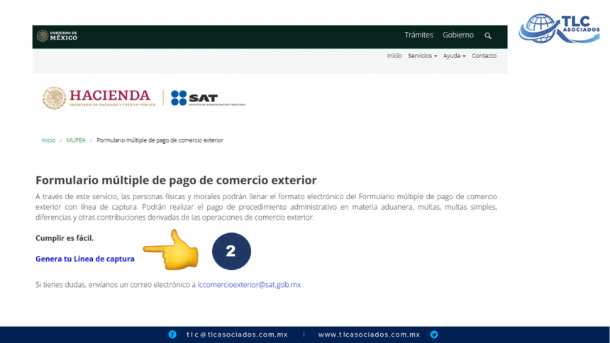 Formulario Múltiple de Pago de Comercio Exterior: Pago del