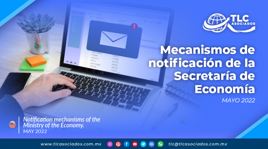 Mecanismos de notificación de la Secretaría de Economía