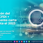 Declaración del folio del CFDI + Complemento Carta Porte hasta el 2023