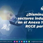 ¿Disminuyen los sectores industriales en el Anexo 10 de las RGCE para 2022?