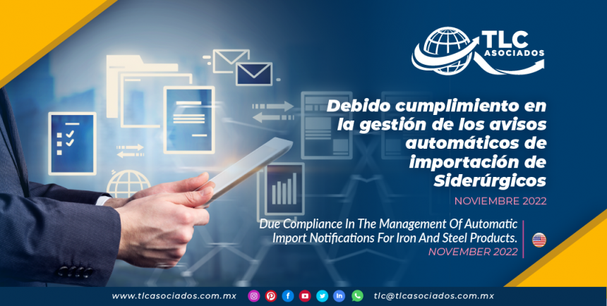 Debido cumplimiento en la gestión de los Avisos Automáticos de Importación de Siderúrgicos