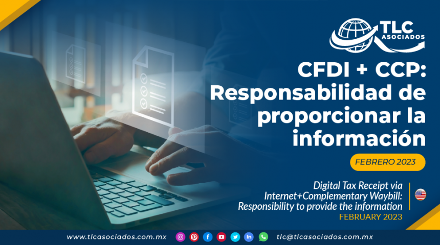 CFDI + CCP: Responsabilidad de proporcionar la información
