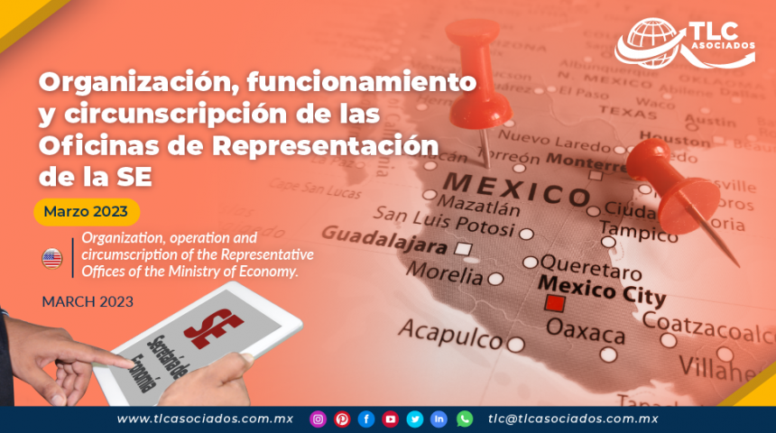 Organización, funcionamiento y circunscripción de las Oficinas de Representación de la SE