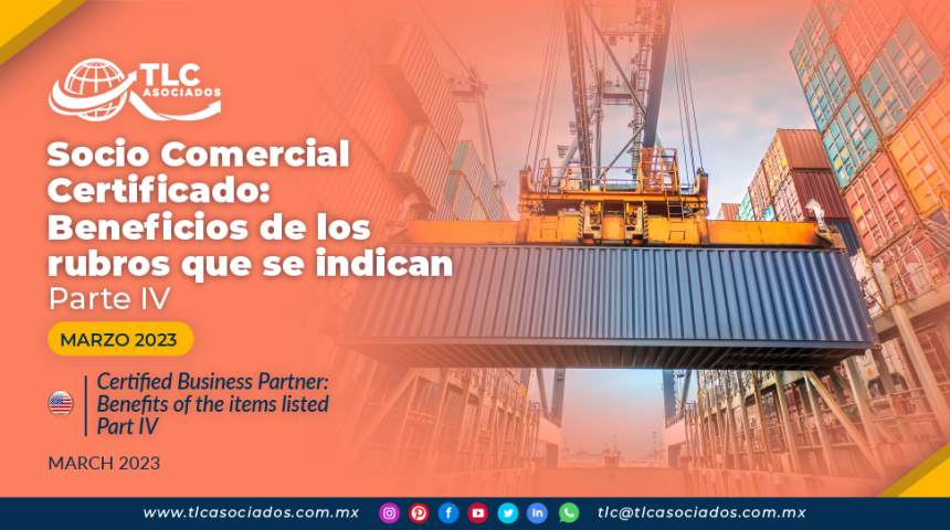 Socio Comercial Certificado: Beneficios de los rubros que se indican – Parte IV