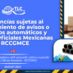 Mercancías sujetas al cumplimiento de avisos o permisos automáticos & Normas Oficiales Mexicanas – RCCGMCE