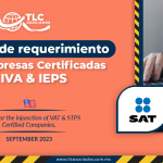 Causales de requerimiento de las Empresas Certificadas en IVA & IEPS