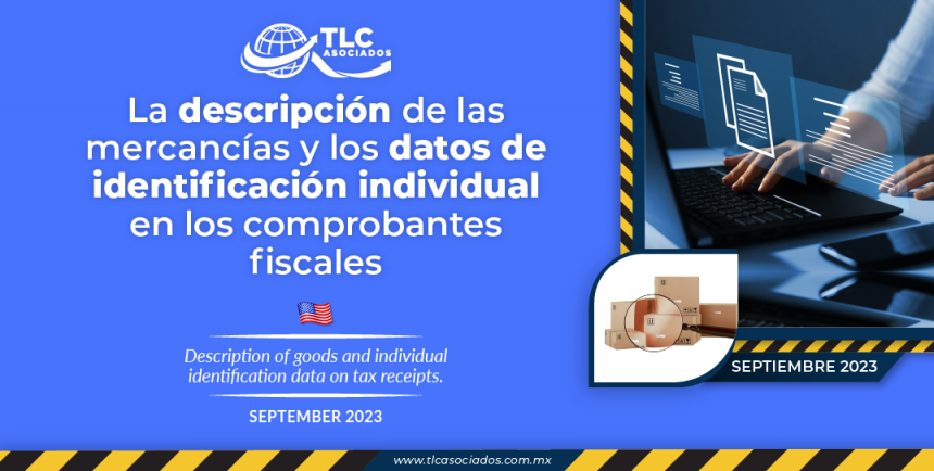 La descripción de las mercancías y los datos de identificación individual en los comprobantes fiscales