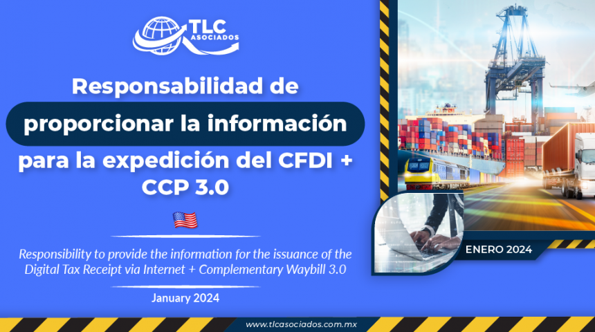 Responsabilidad de proporcionar la información para la expedición del CFDI + CCP 3.0