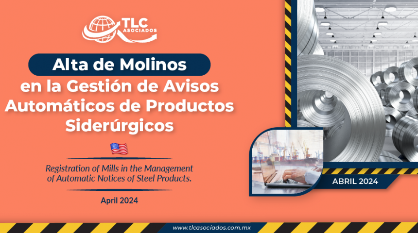 Alta de Molinos en la Gestión de Avisos Automáticos de Productos Siderúrgicos