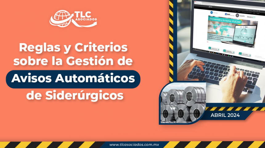 Reglas y Criterios sobre la Gestión de Avisos Automáticos de Siderúrgicos