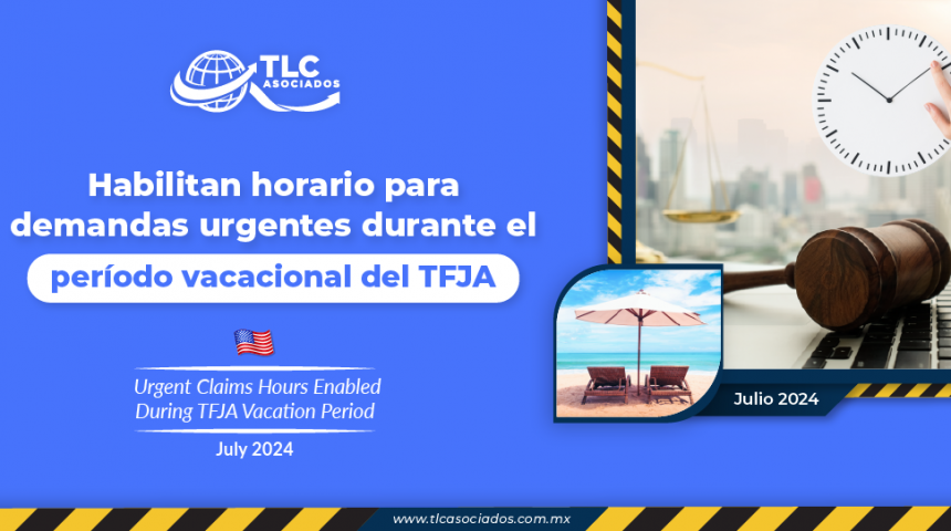 Habilitan horario para demandas urgentes durante periodo vacacional del TFJA