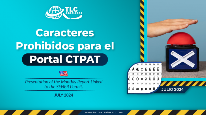 Caracteres Prohibidos para el Portal CTPAT