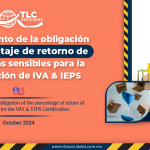 Cumplimiento de la obligación del porcentaje de retorno de mercancías sensibles para la Certificación de IVA & IEPS