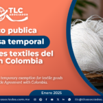 México publica dispensa temporal para bienes textiles del TLC con Colombia