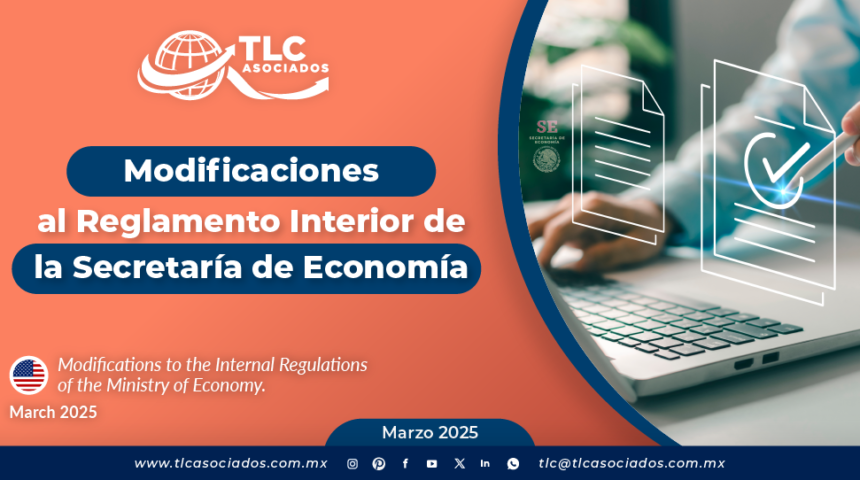 Modificaciones al Reglamento Interior de la Secretaría de Economía