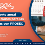 Reporte anual de operaciones para las empresas con PROSEC