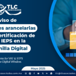 Aviso de fracciones arancelarias para la Certificación de IVA & IEPS en la Ventanilla Digital