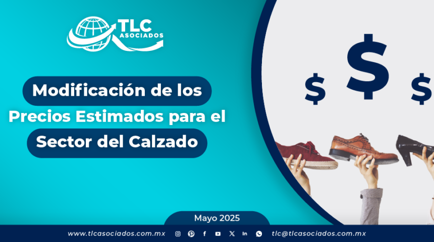 Modificación de los Precios Estimados para el Sector del Calzado