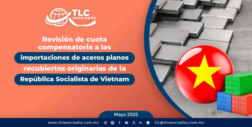 Revisión de cuota compensatoria a las importaciones de aceros planos recubiertos originarias de la República Socialista de Vietnam