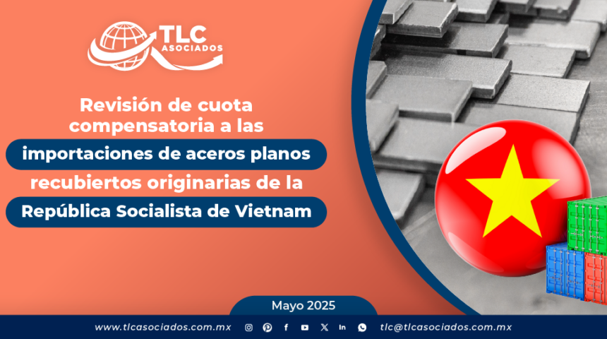 Revisión de cuota compensatoria a las importaciones de aceros planos recubiertos originarias de la República Socialista de Vietnam