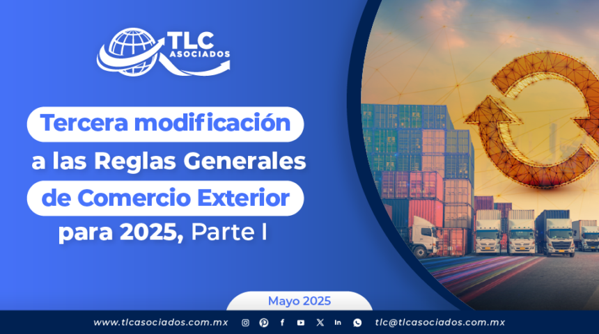 Tercera modificación a las Reglas Generales de Comercio Exterior para 2025 – Parte I