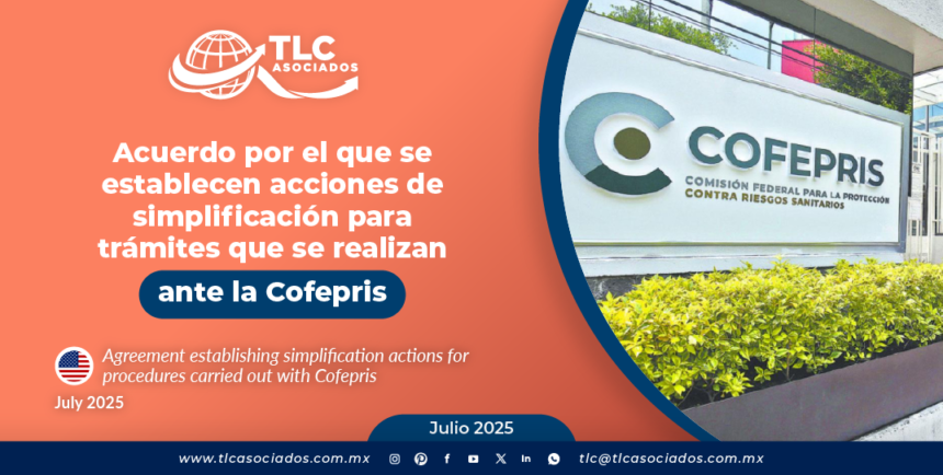 Acuerdo por el que se establecen acciones de simplificación para trámites que se realizan ante la Cofepris