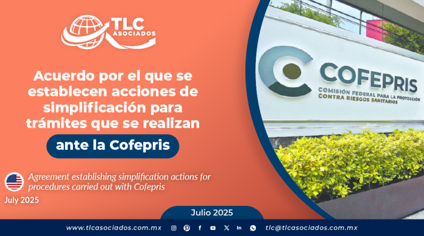 Acuerdo por el que se establecen acciones de simplificación para trámites que se realizan ante la Cofepris