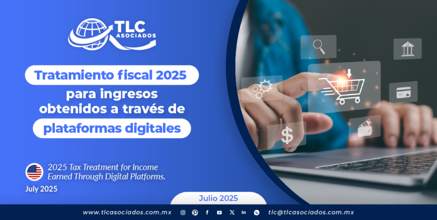 Tratamiento fiscal 2025 para ingresos obtenidos a través de plataformas digitales