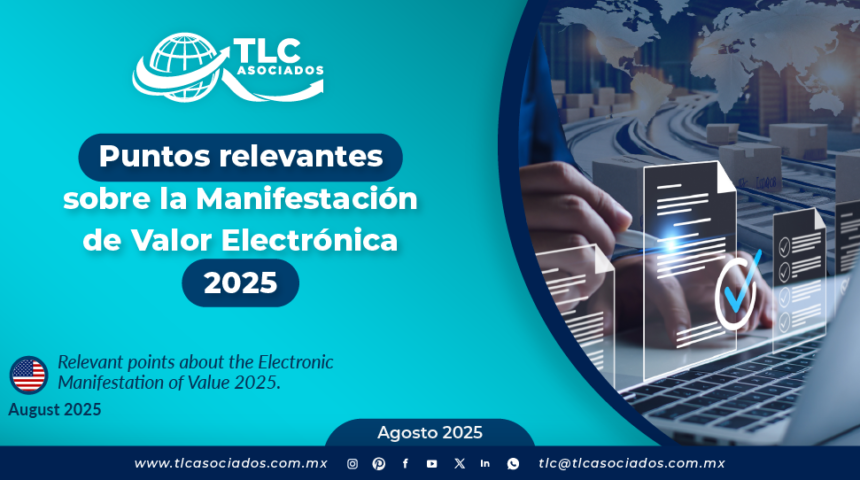 Puntos relevantes sobre la Manifestación de Valor Electrónica 2025