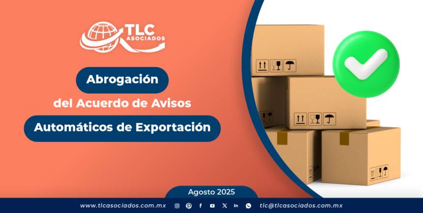 Abrogación del Acuerdo de Avisos Automáticos de Exportación