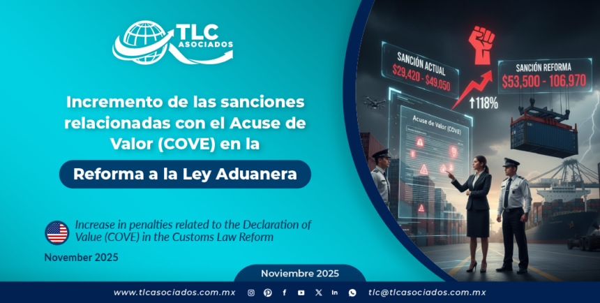Incremento de las sanciones relacionadas con el Acuse de Valor (COVE) en la Reforma a la Ley Aduanera