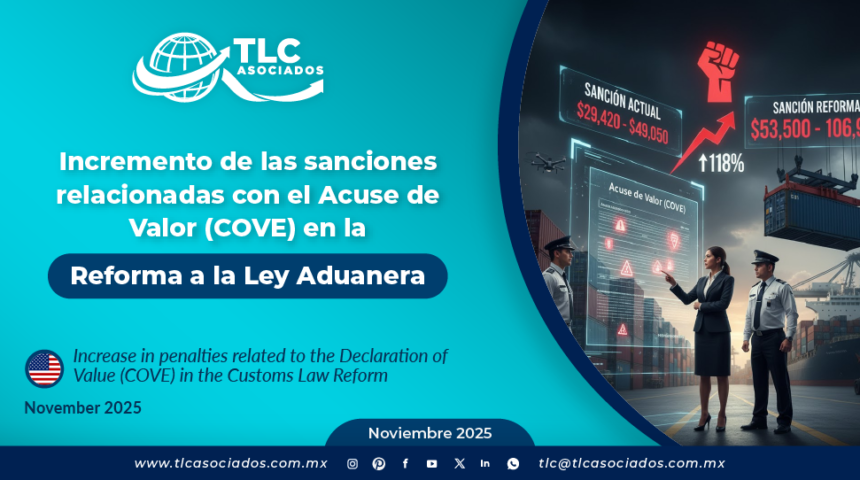 Incremento de las sanciones relacionadas con el Acuse de Valor (COVE) en la Reforma a la Ley Aduanera