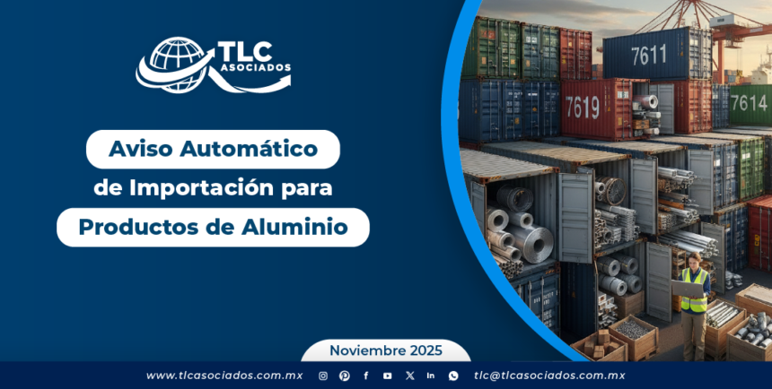 Aviso Automático de Importación para Productos de Aluminio