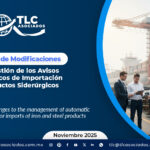 Proyecto de Modificaciones en la Gestión de los Avisos Automáticos de Importación de Productos Siderúrgicos