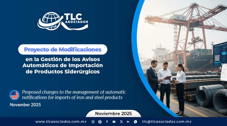 Proyecto de Modificaciones en la Gestión de los Avisos Automáticos de Importación de Productos Siderúrgicos