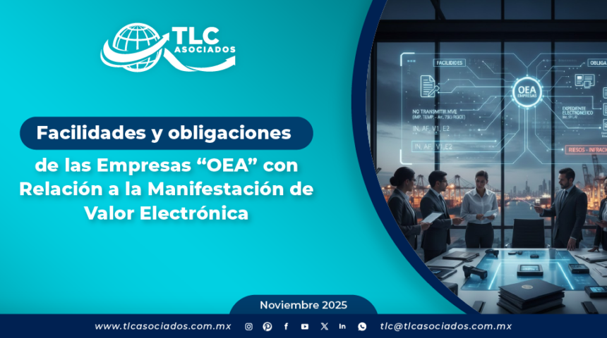Facilidades y obligaciones de las Empresas “OEA” con Relación a la Manifestación de Valor Electrónica