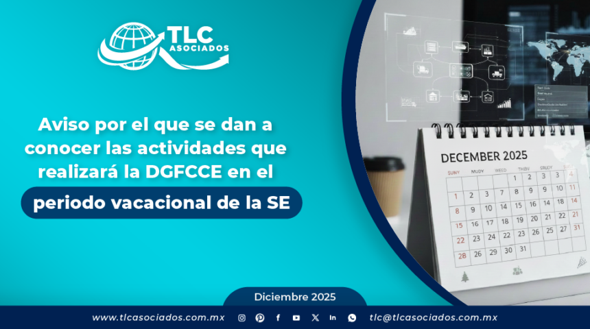 Aviso por el que se dan a conocer las actividades que realizará la DGFCCE en el periodo vacacional de la SE