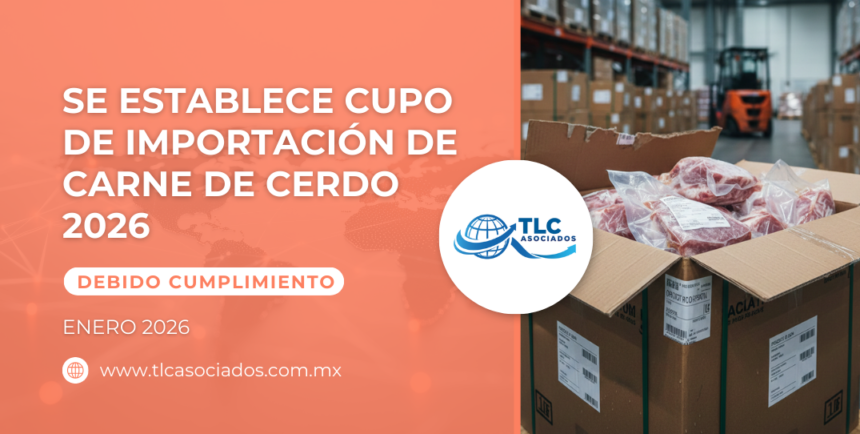 Se establece cupo de importación de carne de cerdo 2026