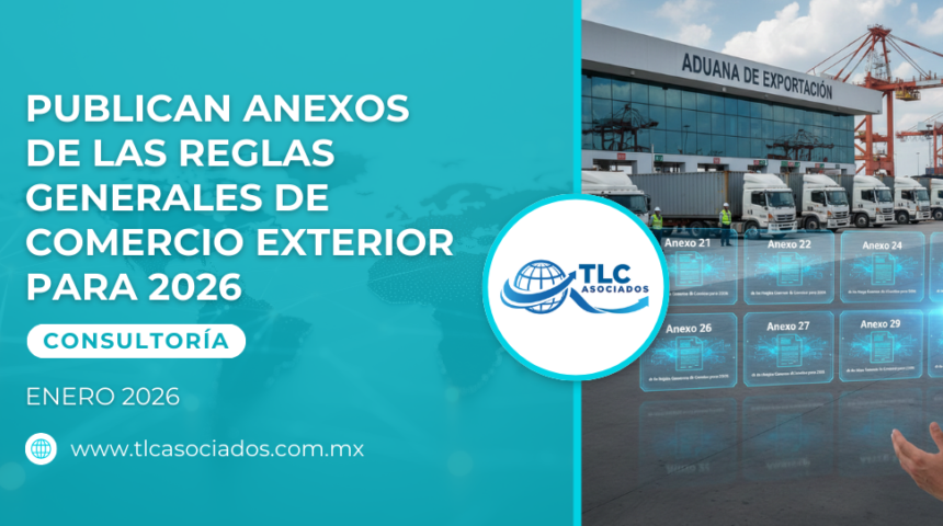 Publican Anexos de las Reglas Generales de Comercio Exterior para 2026